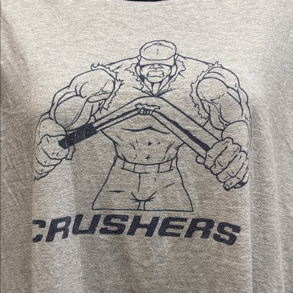 Sport-Tek Men's Gray and Blue Raglan Tee - Picture 4 of 4